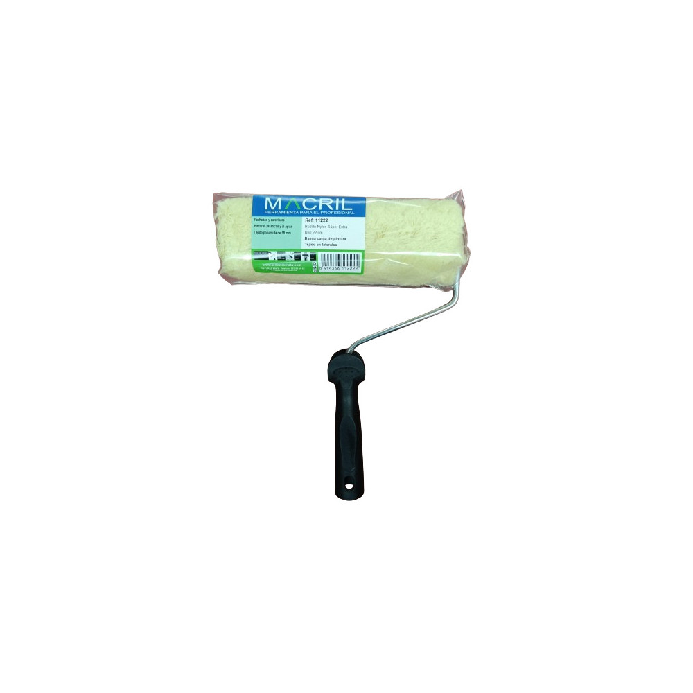 MACRIL 11222 RODILLO NYLON SUPER EXTRA S/50 22 CM