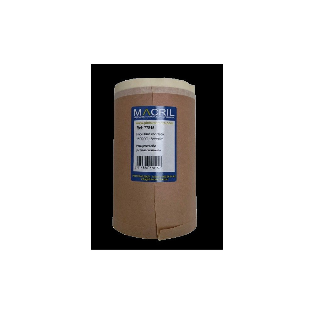 MACRIL 77815 PAPEL CON CINTA 15CMX45MT