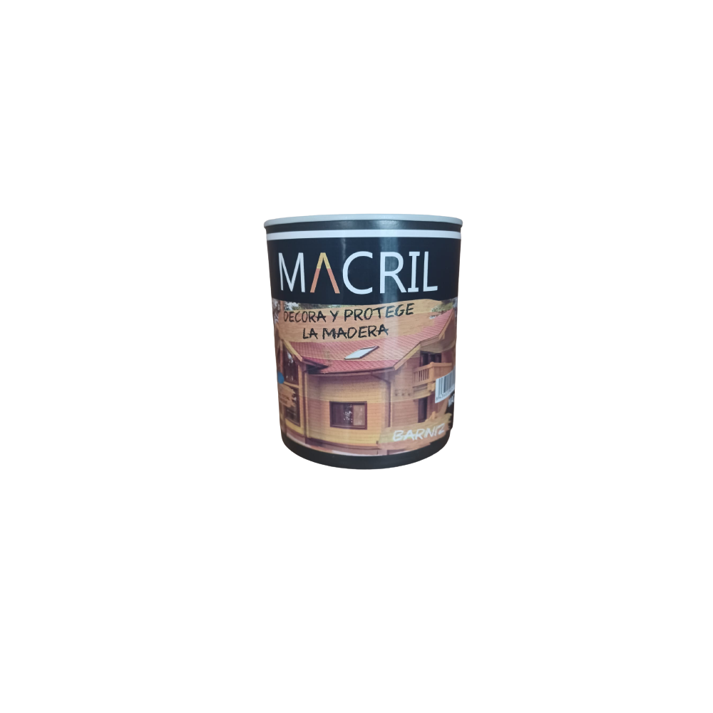 MACRIL BARNIZ AL AGUA MATE TRANSPARENTE 0,75 L