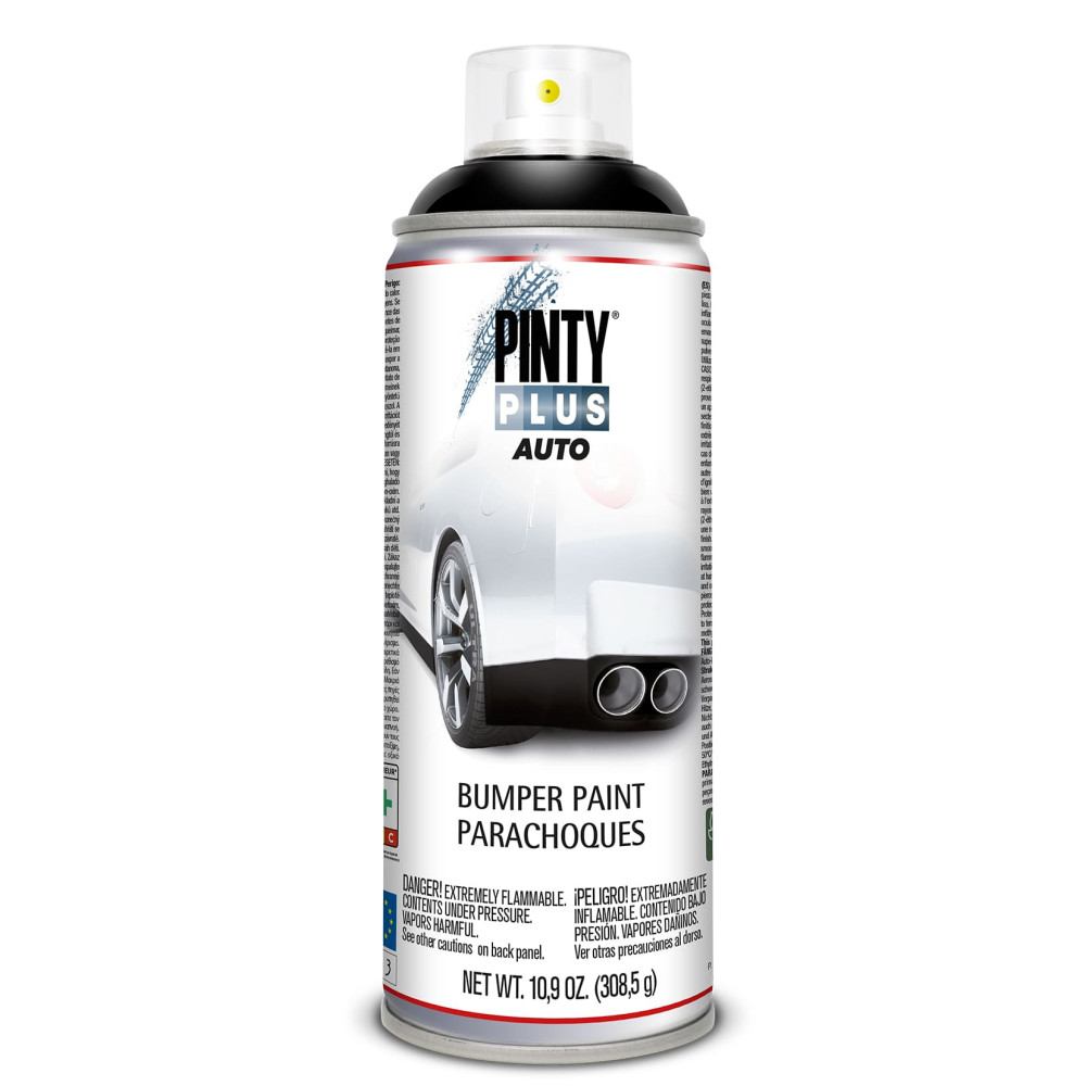 PINTYPLUS SPRAY BUMPER TEXTURIZADO MATE NEGRO 400 ML