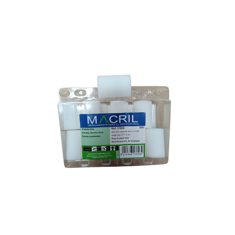 MACRIL 17606 MINIRODILLO PORO 0 S.FINO 5 CM (20)