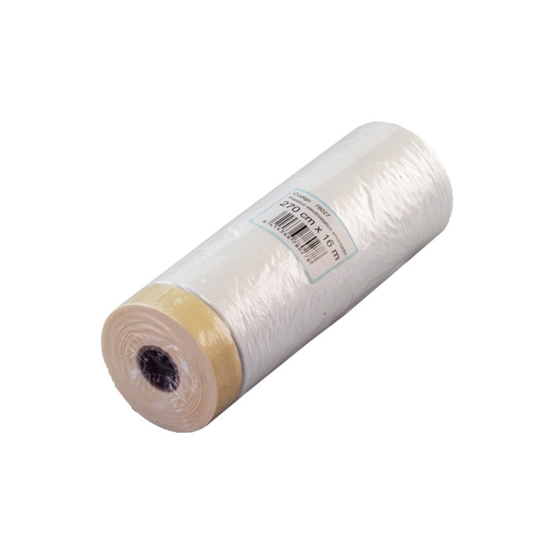 COVERPIN 78018 PLASTICO CON CINTA 180CMX33MT