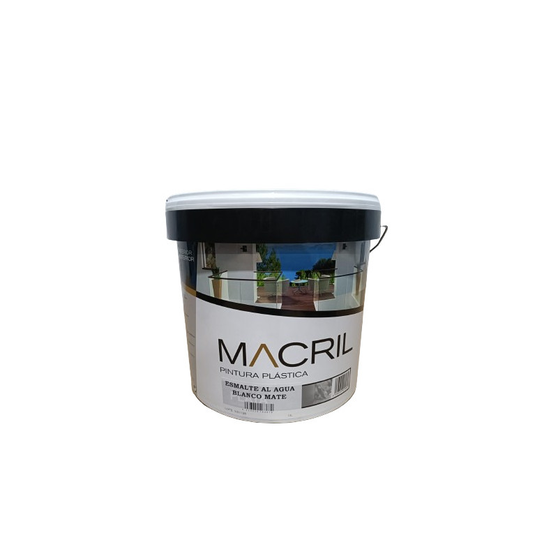 MACRIL ESM. ACRILICO MATE NEGRO 4 L