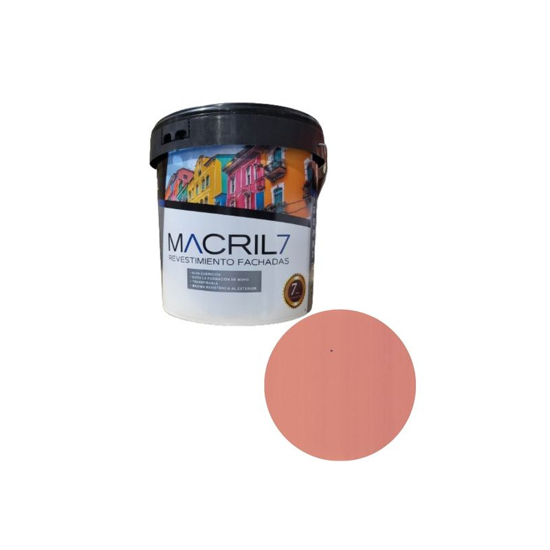 MACRIL 7 REV. ACRILICO LISO Nº13 SALMON ROSADO 14 L