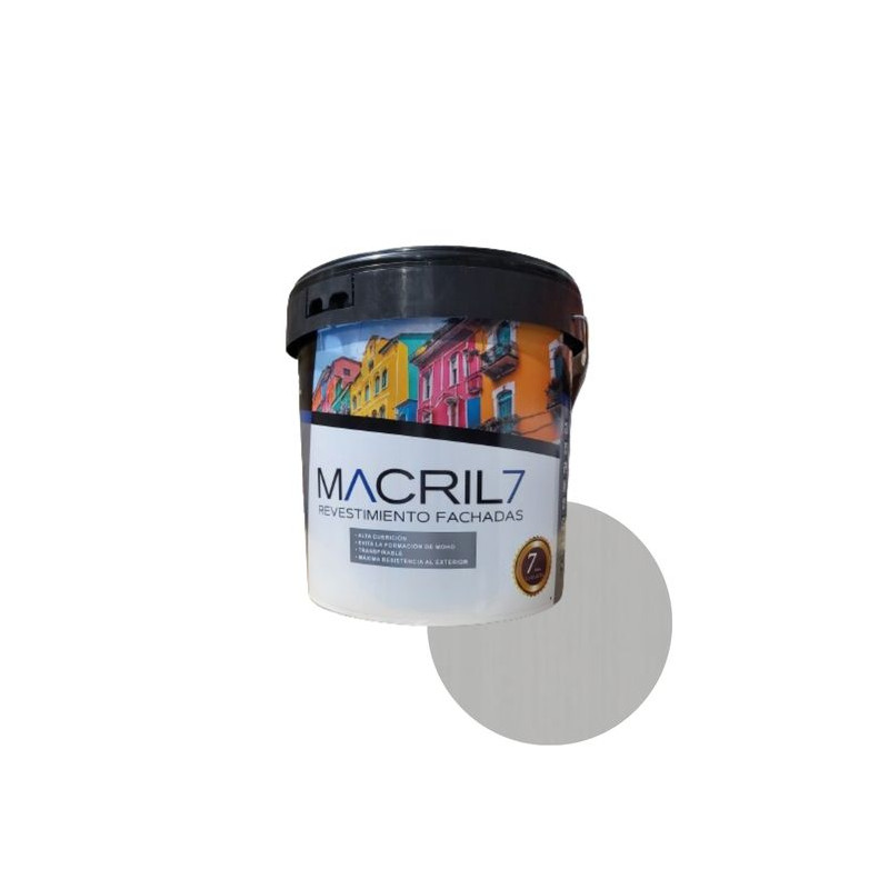 MACRIL 7 REV. ACRILICO LISO Nº02 GRIS OSCURO 14 L