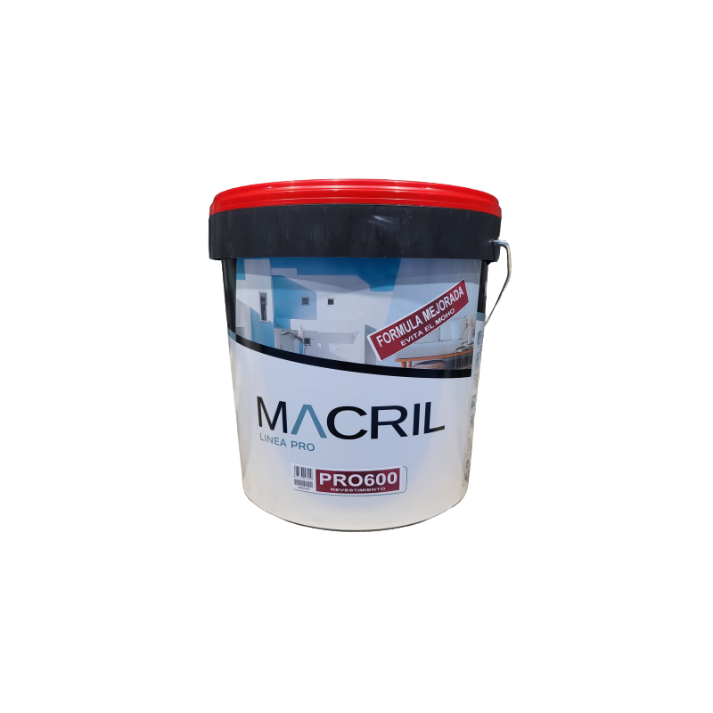 MACRIL PRO 600 REV. ACRILICO LISO BLANCO ANTIMOHO 14 L 