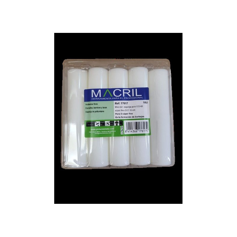 MACRIL 17617 MINIRODILLO PORO 0 S.FINO 15 CM (10)