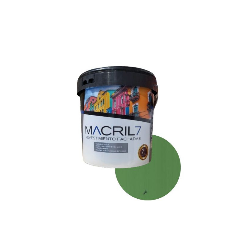 MACRIL 7 REV. ACRILICO LISO Nº10 VERDE FRONTON 14 L