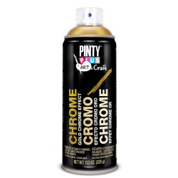 PINTYPLUS SPRAY TECH EFECTO CROMO C151 ORO 400 ML