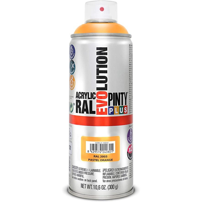 PINTYPLUS SPRAY EVOLUTION BRILLO RAL8001 400 ML