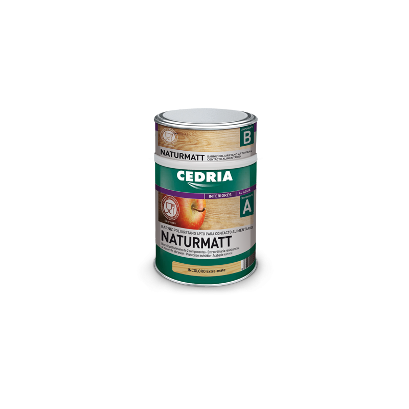 CEDRIA BARNIZ NATURMATT EXTRAMATE INCOLORO 4 L