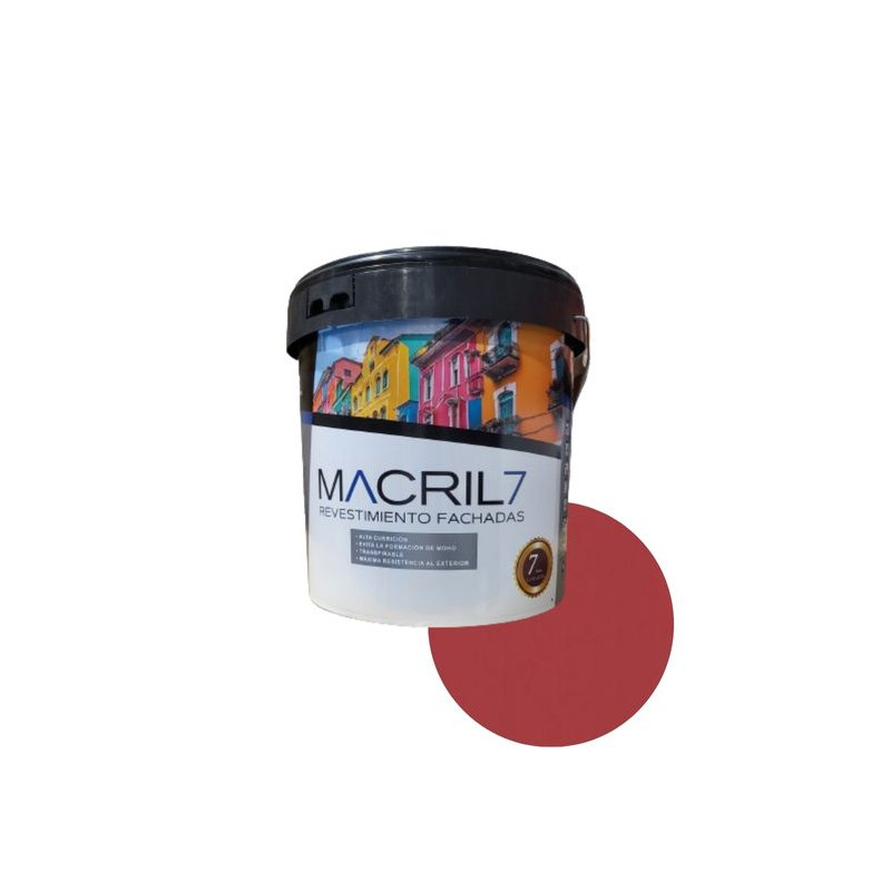 MACRIL 7 REV. ACRILICO LISO Nº03 ROJO INGLES 4 L