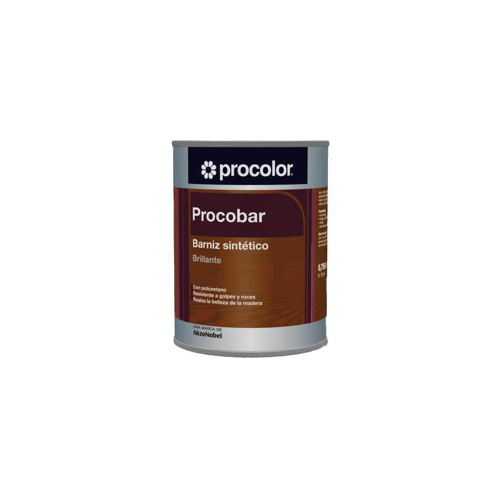 PROCOBAR BARNIZ BRILLO 0005 CASTAÑO 250 ML (baja)