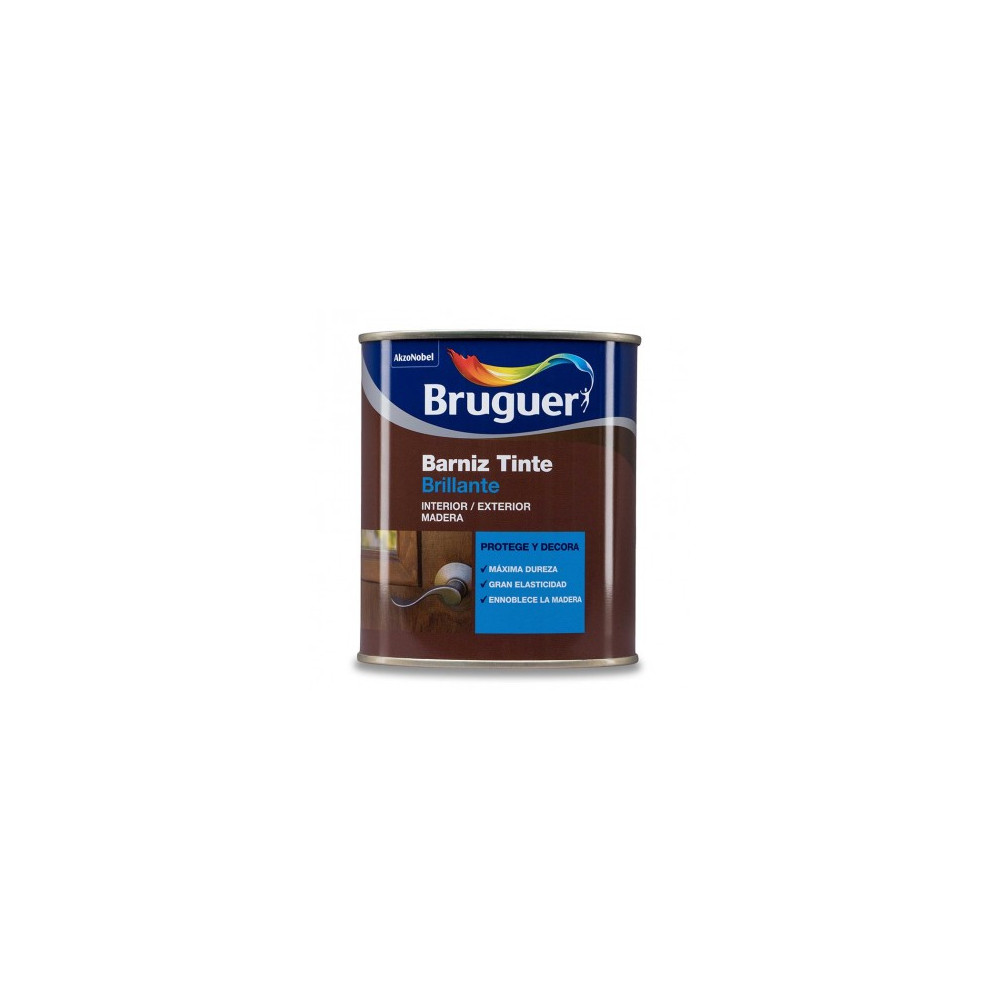 BRUGUER BARNIZ TINTE BRILLO NOGAL CLARO 0,75 L (baja)