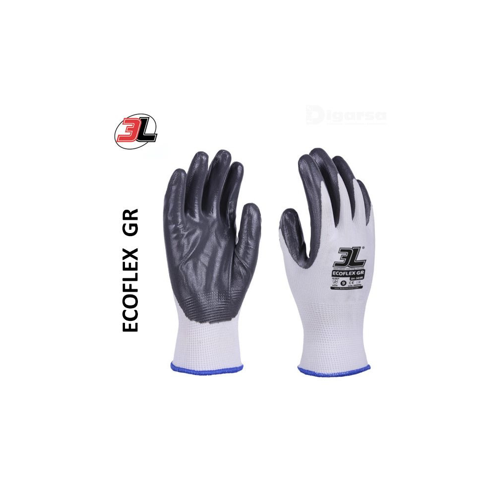3L 406000033 GUANTE ECOFLEX "GR" SH349R T-9