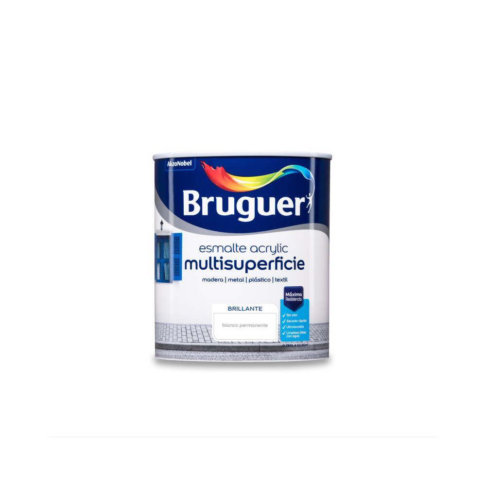 BRUGUER ACRYLIC BRILLO BLANCO PERMANENTE 0,75 L BRUGUER ACRYLIC BRILLO BLANCO PERMANENTE 0,75 L