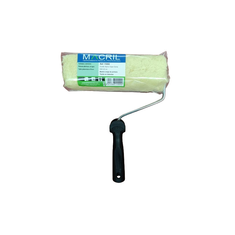 MACRIL 11222 RODILLO NYLON SUPER EXTRA S/50 22 CM
