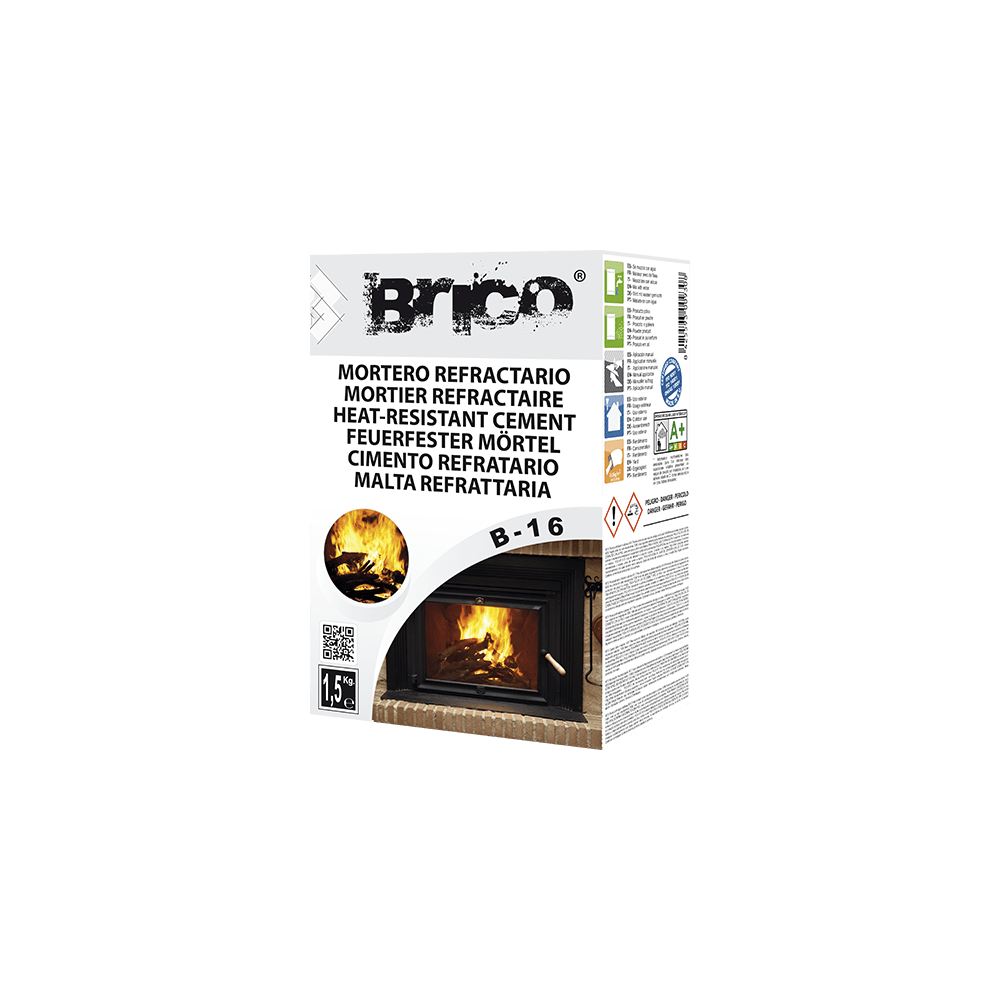 BAIXENS B-16 BRICO MORTERO REFRACTARIO 1,5 KG BAIXENS B-16 BRICO MORTERO REFRACTARIO 1,5 KG