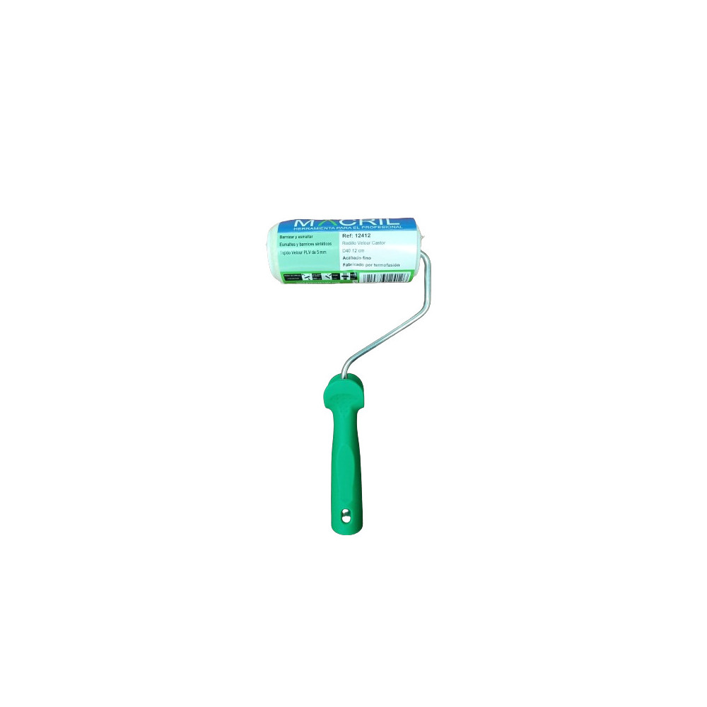 MACRIL 12412 RODILLO VELOUR CASTOR D40 12 CM