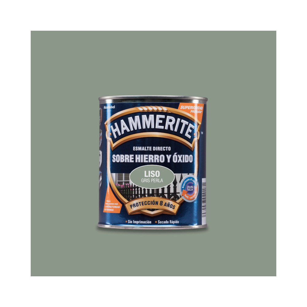 HAMMERITE LISO BRILLO GRIS PERLA 750 ML