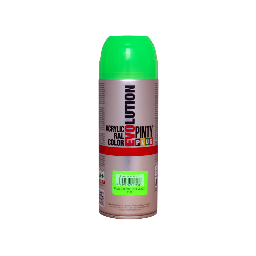PINTYPLUS SPRAY EVOLUTION FLUORESCENTE F136 VERDE 400 ML PINTYPLUS SPRAY EVOLUTION FLUORESCENTE F136 VERDE 400 ML