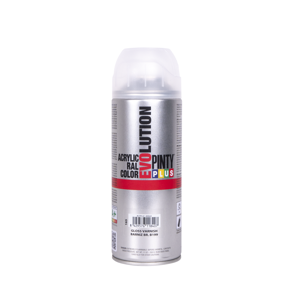 PINTYPLUS SPRAY EVOLUTION BARNIZ BRILLO B199 400 ML PINTYPLUS SPRAY EVOLUTION BARNIZ BRILLO B199 400 ML