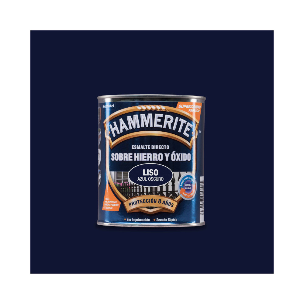 HAMMERITE LISO BRILLO AZUL OSCURO 750 ML