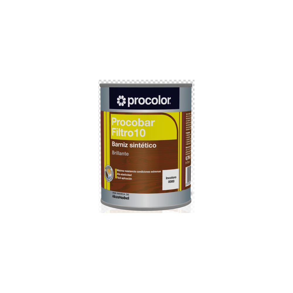 PROCOBAR BARNIZ BRILLO FILTRO 10 INCOLORO 750 ML
