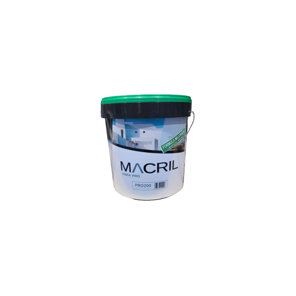 MACRIL PRO 200 PLASTICO MATE BCO INT-EXT ANTIMOHO 14 L  MACRIL PRO 200 PLASTICO MATE BCO INT-EXT ANTIMOHO 14 L