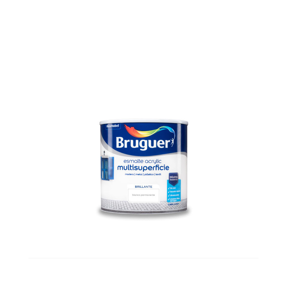 BRUGUER ACRYLIC BRILLO BLANCO 0,25 L BRUGUER ACRYLIC BRILLO BLANCO 0,25 L