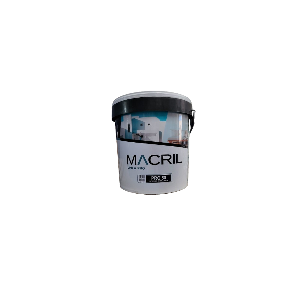 MACRIL PRO 50 PLASTICO EXTRAMATE BLANCO INTERIOR 14 L   MACRIL PRO 50 PLASTICO EXTRAMATE BLANCO INTERIOR 14 L