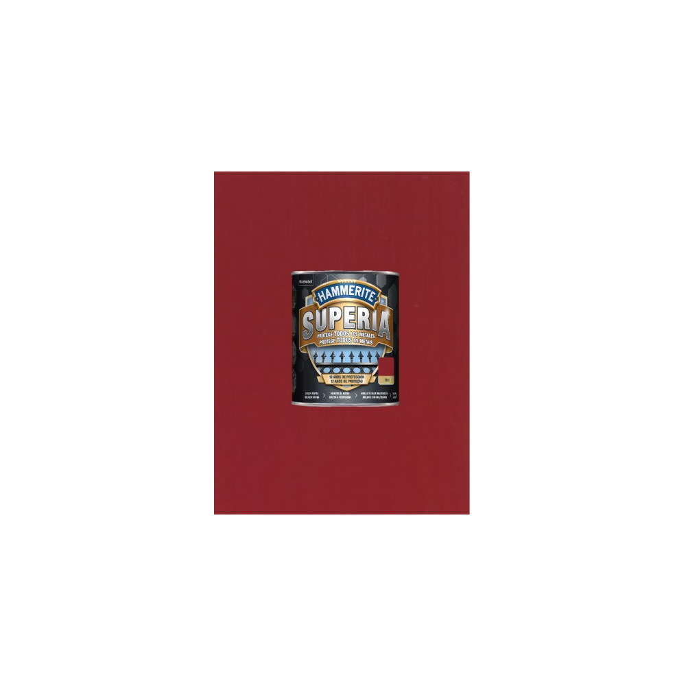 HAMMERITE SUPERIA MATE ROJO CARRUAJES 0,75 L HAMMERITE SUPERIA MATE ROJO CARRUAJES 0,75 L