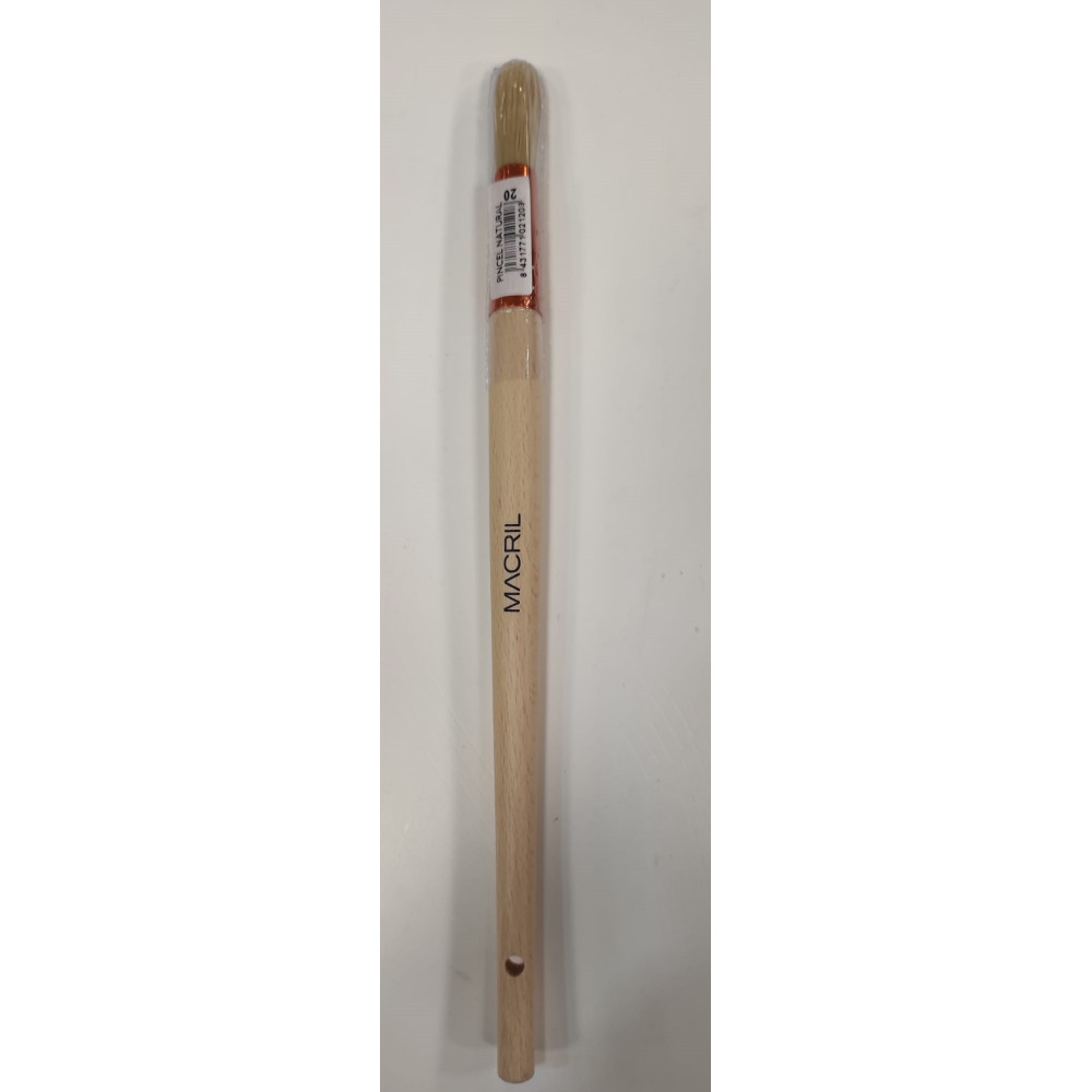 MACRIL 02120 PINCEL REDONDO NATURAL Nº20