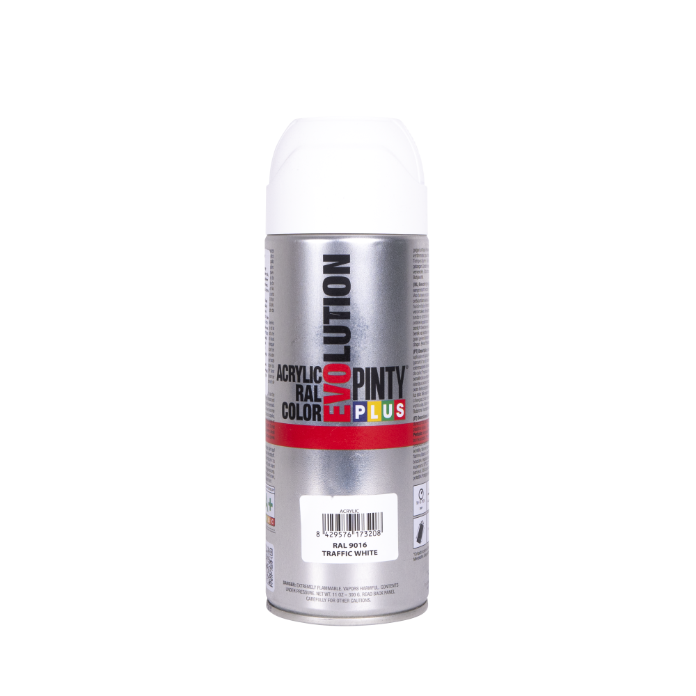 PINTYPLUS SPRAY EVOLUTION BRILLO RAL9016 400 ML PINTYPLUS SPRAY EVOLUTION BRILLO RAL9016 400 ML