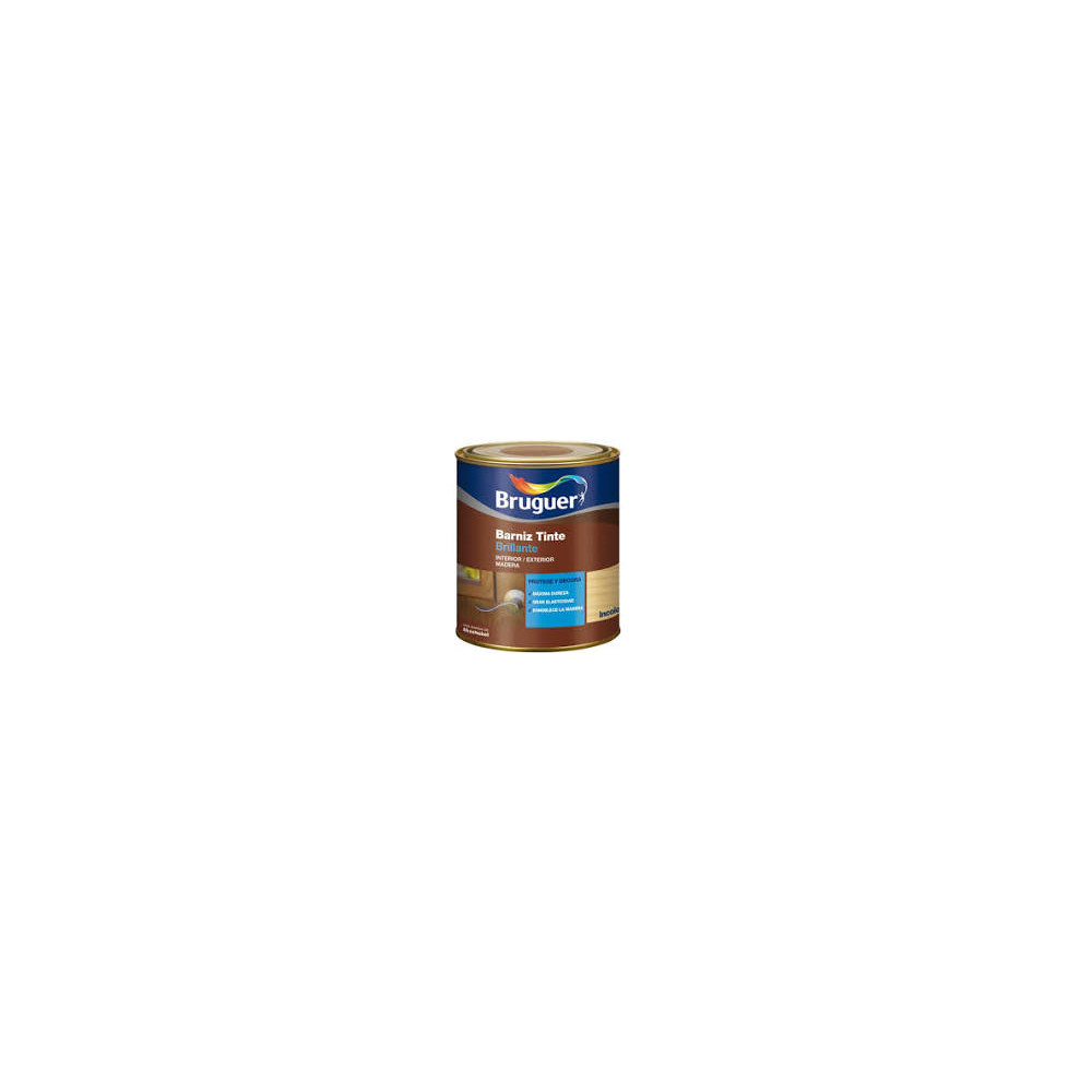 BRUGUER BARNIZ TINTE BRILLO CASTAÑO 0,25 L (baja)