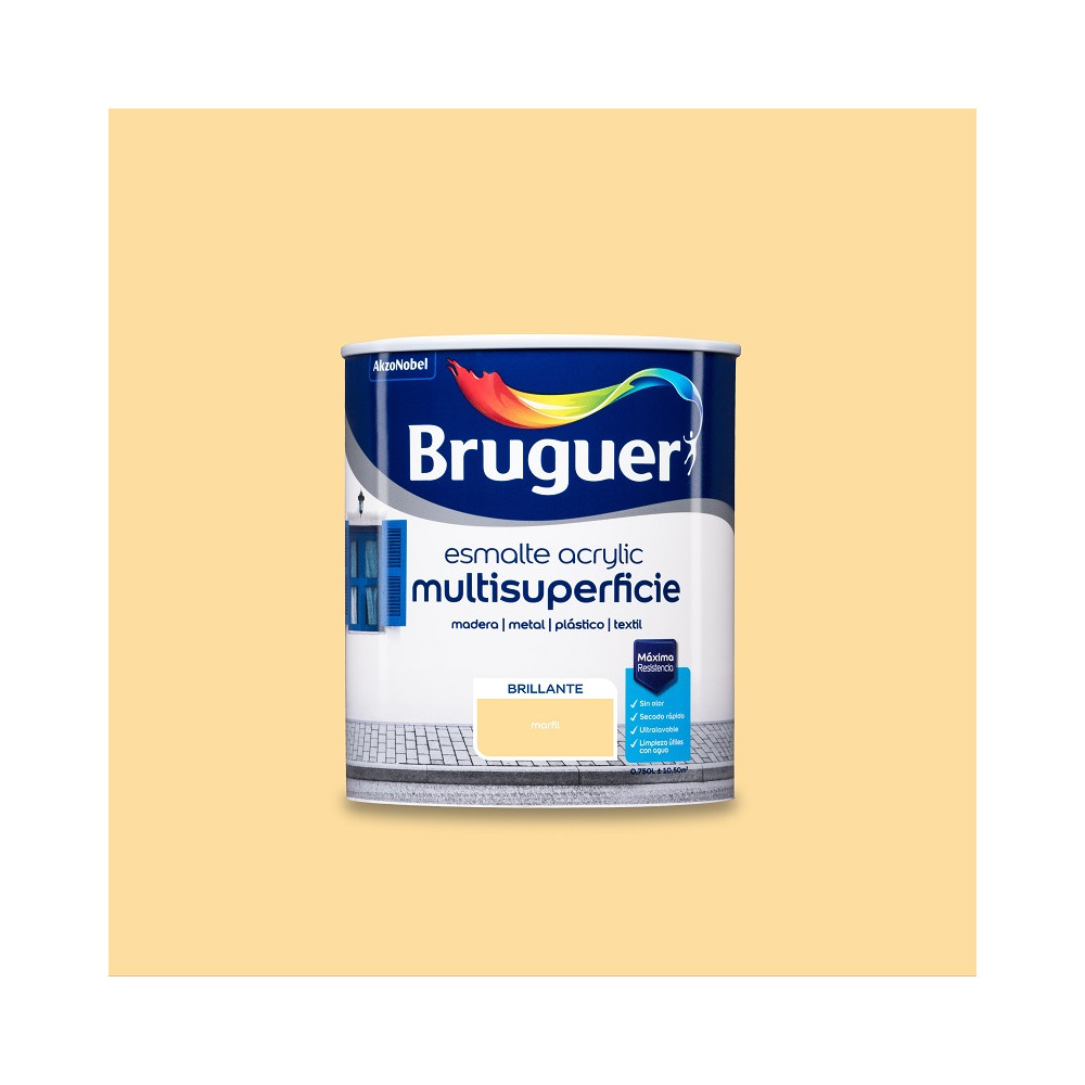 BRUGUER ACRYLIC BRILLO MARFIL 0,75 L BRUGUER ACRYLIC BRILLO MARFIL 0,75 L