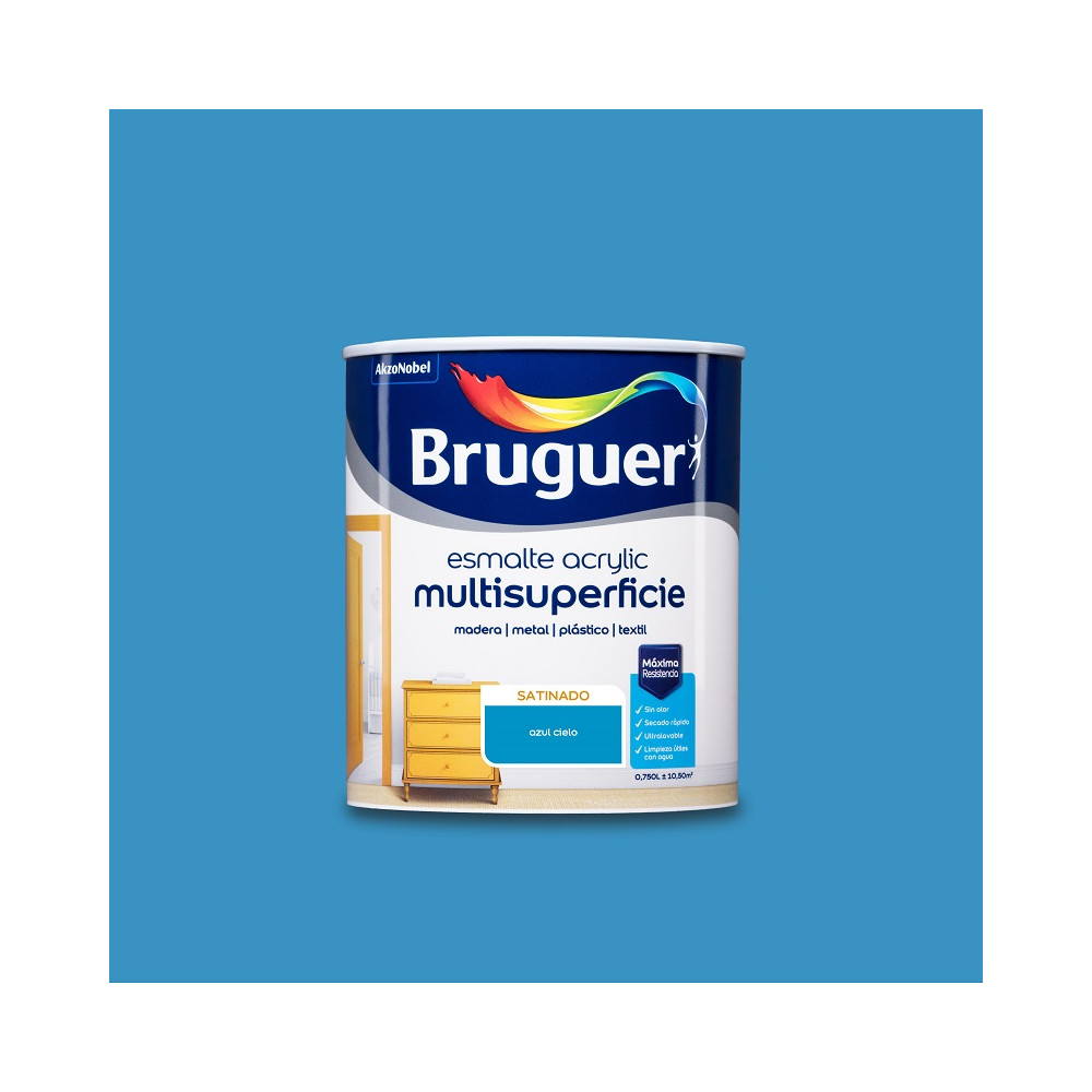 BRUGUER ACRYLIC SATINADO AZUL CIELO 0,75 L BRUGUER ACRYLIC SATINADO AZUL CIELO 0,75 L