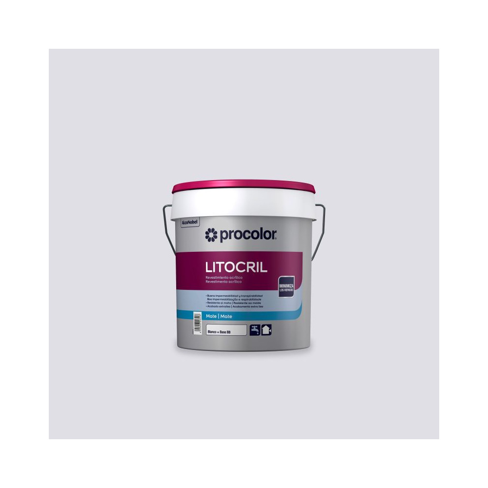 LITOCRIL 0111 GRIS PERLA 4 L  LITOCRIL 0111 GRIS PERLA 4 L