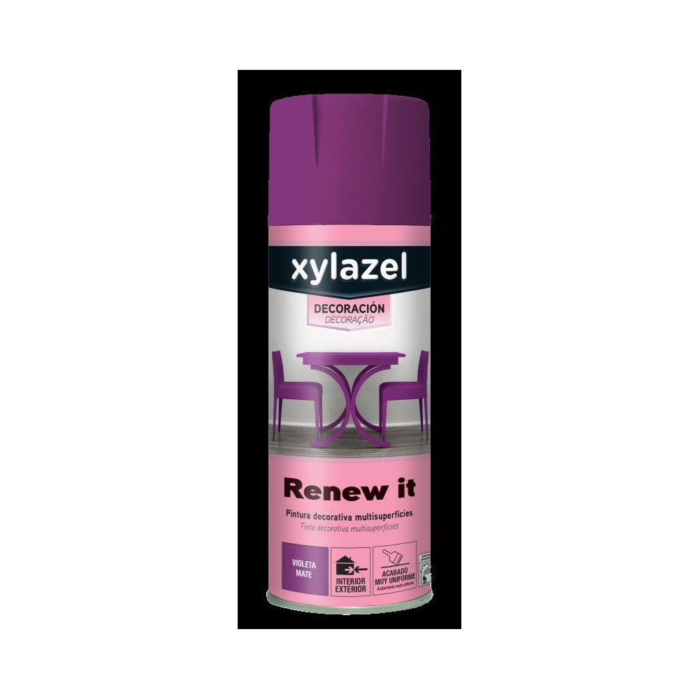 XYLAZEL RENEW IT SPRAY MATE VIOLETA 400 ML (baja) XYLAZEL RENEW IT SPRAY MATE VIOLETA 400 ML (baja)