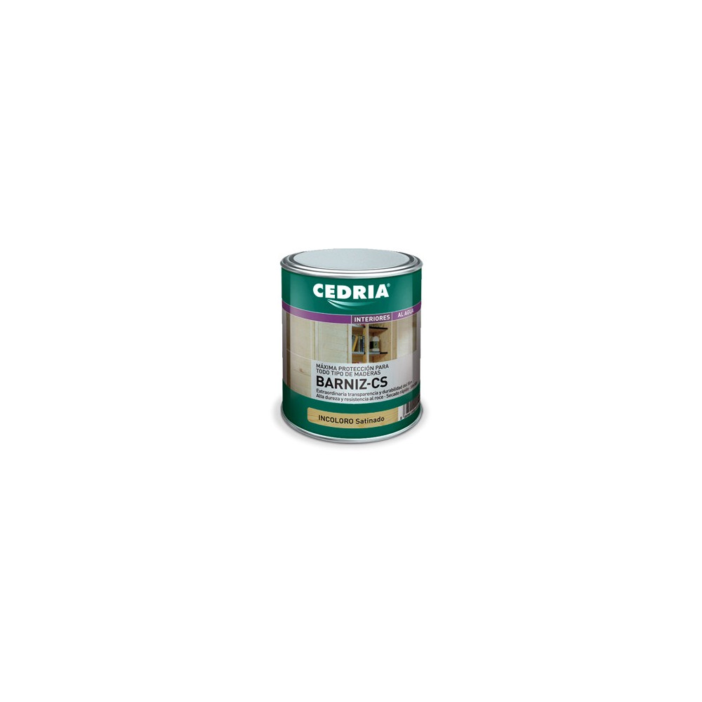 CEDRIA BARNIZ CS SATINADO INCOLORO 750 ML CEDRIA BARNIZ CS SATINADO INCOLORO 750 ML