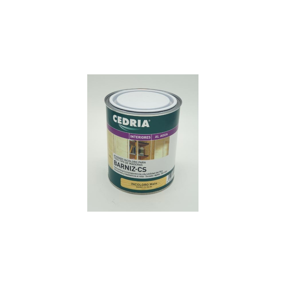 CEDRIA BARNIZ CS MATE INCOLORO 4 L CEDRIA BARNIZ CS MATE INCOLORO 4 L