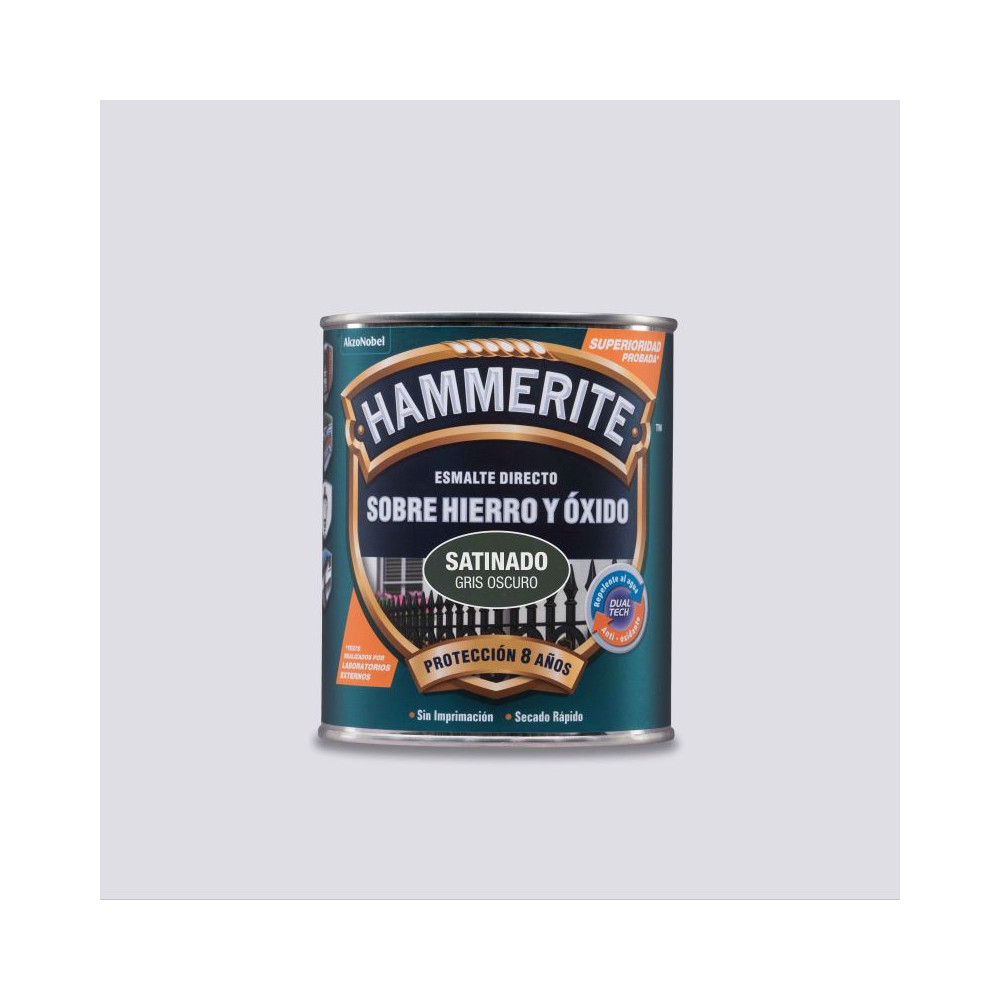 HAMMERITE LISO SATINADO GRIS OSCURO 250 ML