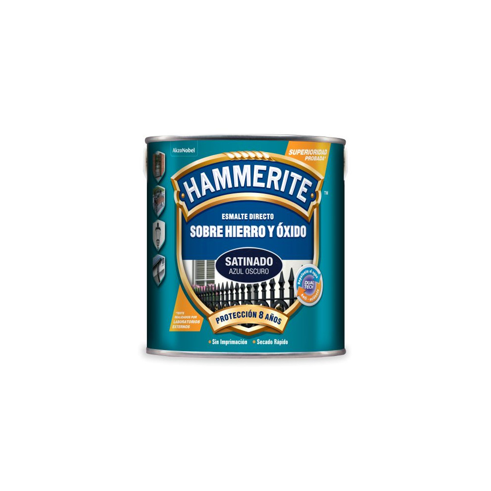 HAMMERITE LISO SATINADO AZUL OSCURO 2,5 L