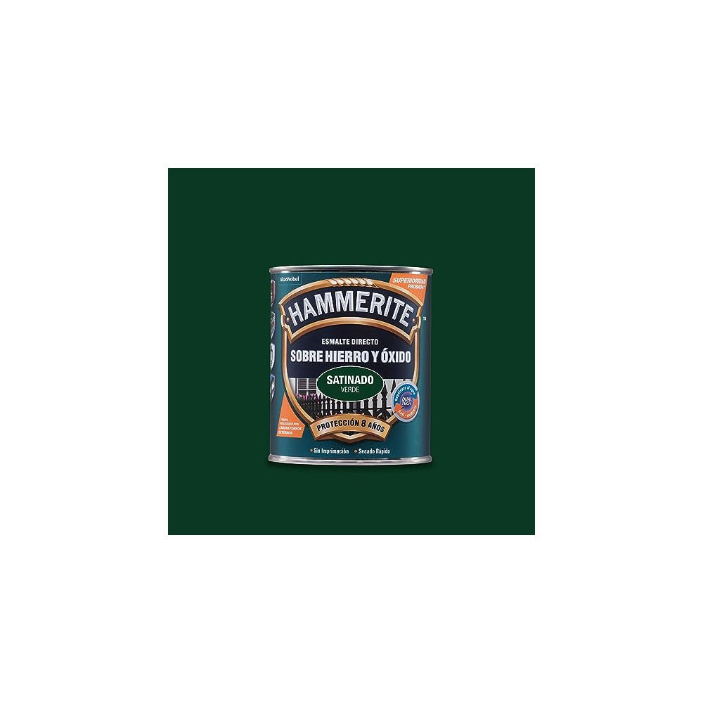 HAMMERITE LISO SATINADO VERDE OSCURO 5 L HAMMERITE LISO SATINADO VERDE OSCURO 5 L
