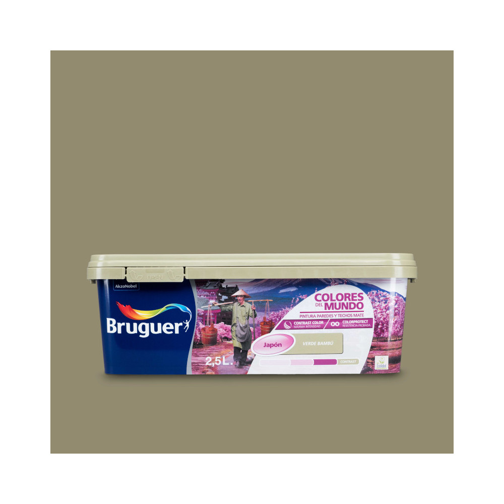 COLORES DEL MUNDO 845 JAPON VERDE BAMBU 2,5 L (baja)