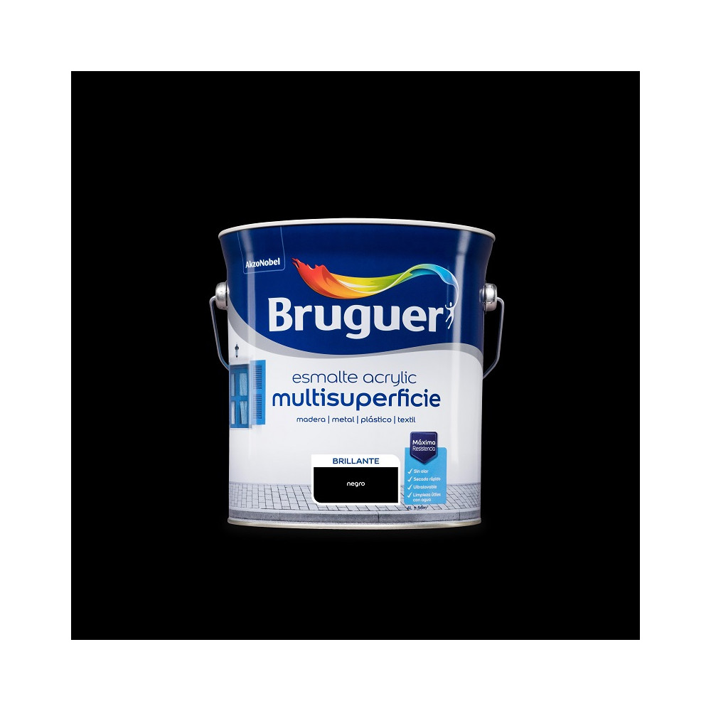BRUGUER ACRYLIC BRILLO NEGRO 4 L (baja)