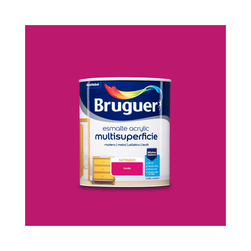BRUGUER ACRYLIC SATINADO FUCSIA 0,75 L