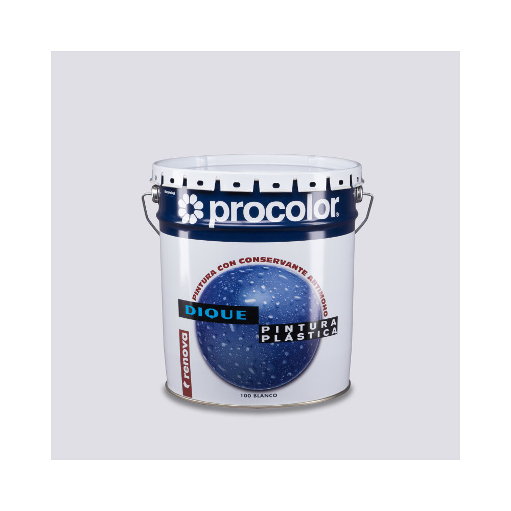 DIQUE PLASTICO MATE ANTIMOHO BLANCO 15 L