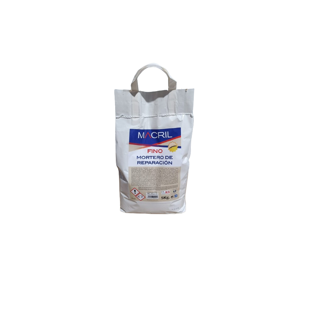 MACRIL MORTERO DE REPARACION FINO BLANCO 5 KG