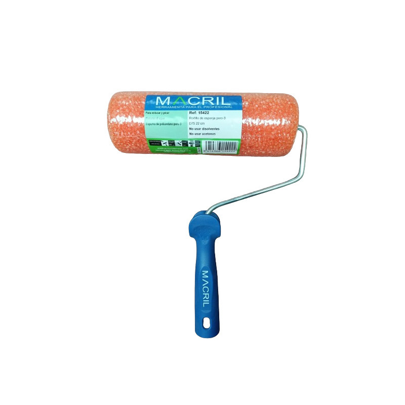 MACRIL 15422 RODILLO PICAR PORO 3 D75 22 CM